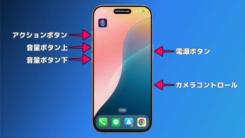 iPhone16のボタン解説